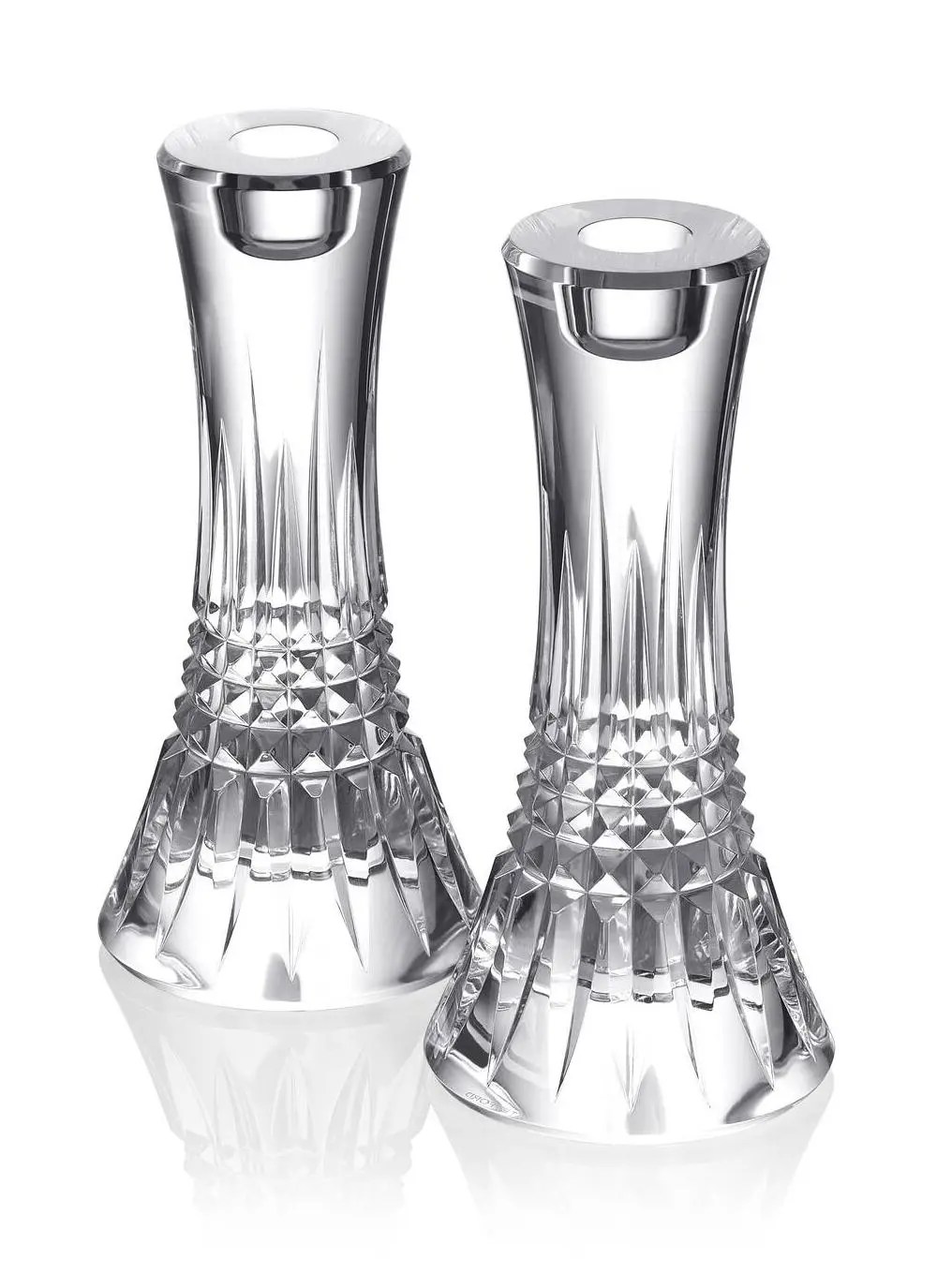 Waterford Crystal Lismore Diamond Essence Candlestick Pair (10 inches